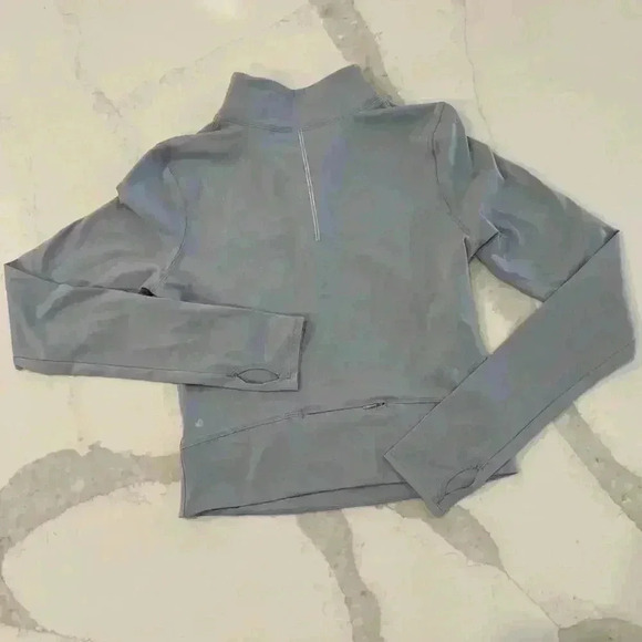 Yogalicious Lux Pullover QuarterZip Crop Activewear LongSleeve Top Womens Medium - Picture 5 of 7